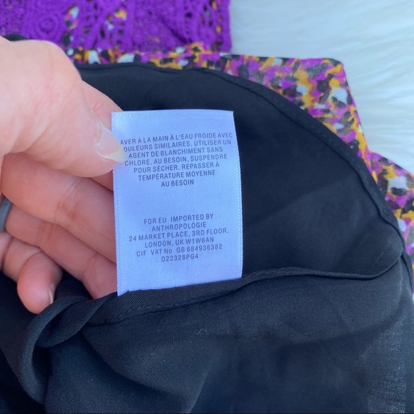 Anthropologie Daniel Rainn purple tank shell blouse XS NWT - Picture 6 of 6